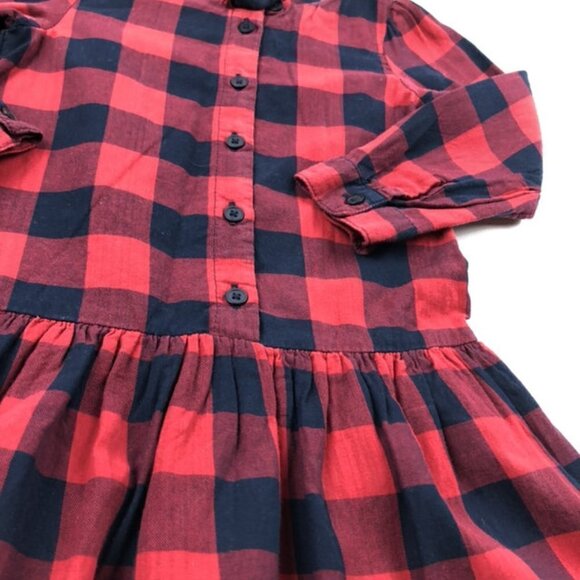 Baby Gap Red/Black Buffalo plaid Dress Size 5 yrs - Picture 2 of 2